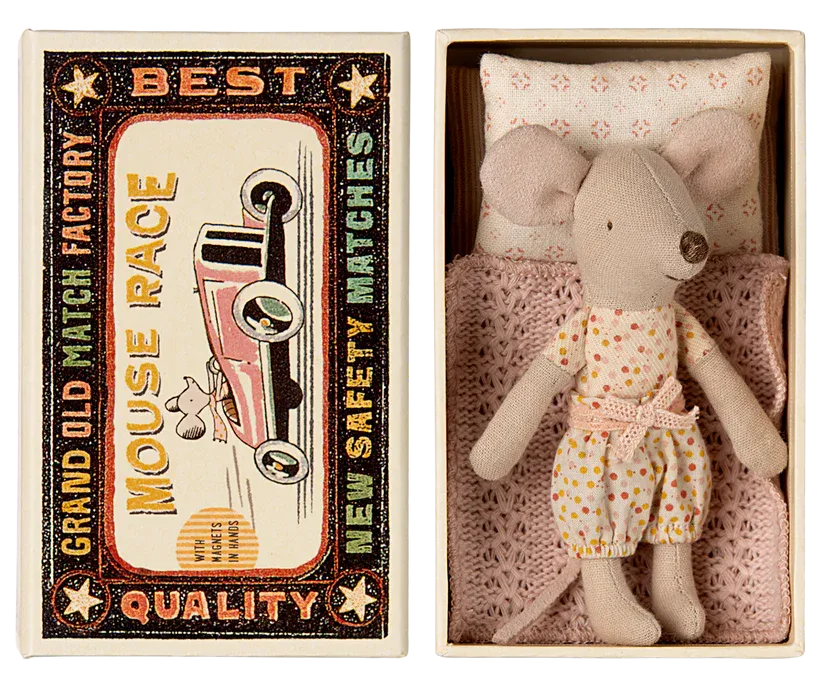 Little Sister Mouse in Matchbox