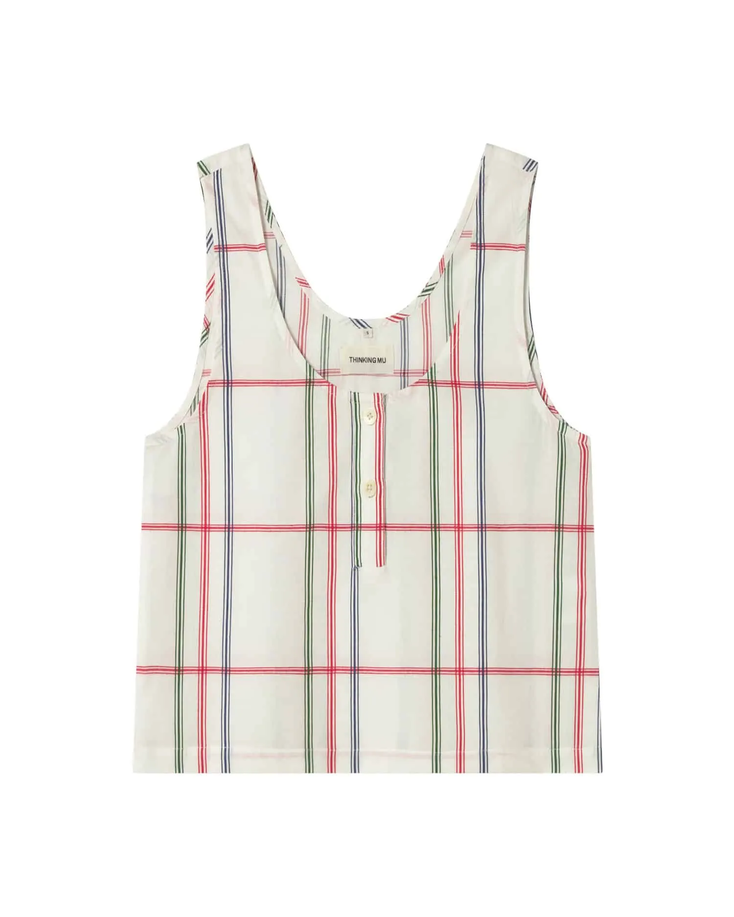 Loose Checkered Justine Top