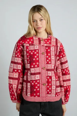 Macy Jacket - Red Bandana