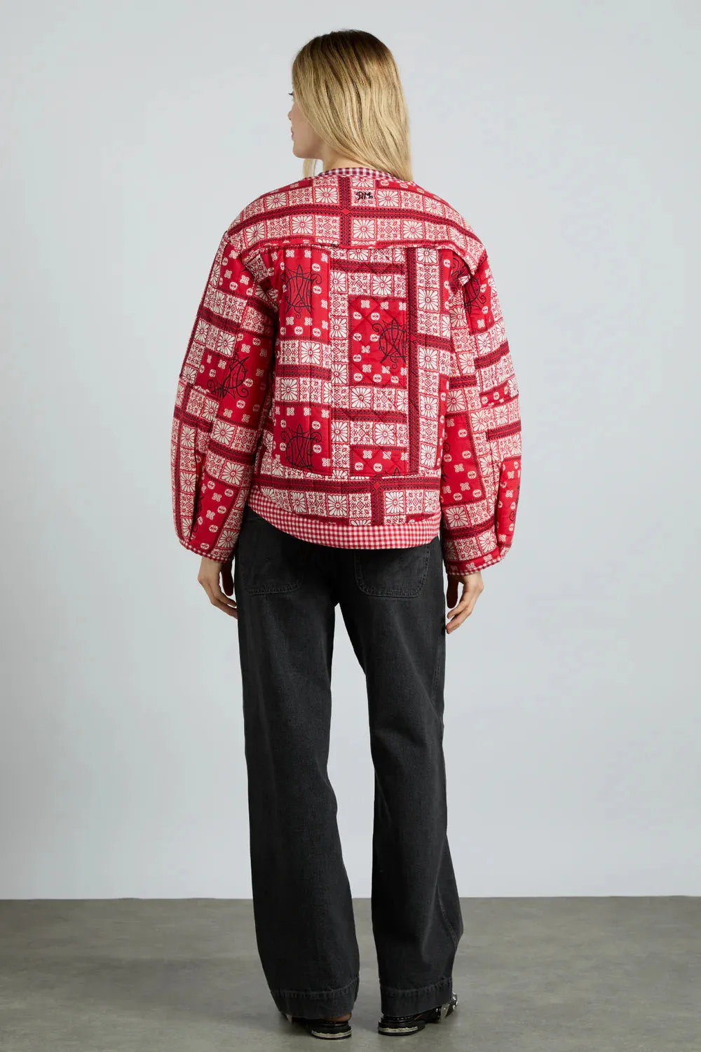 Macy Jacket - Red Bandana