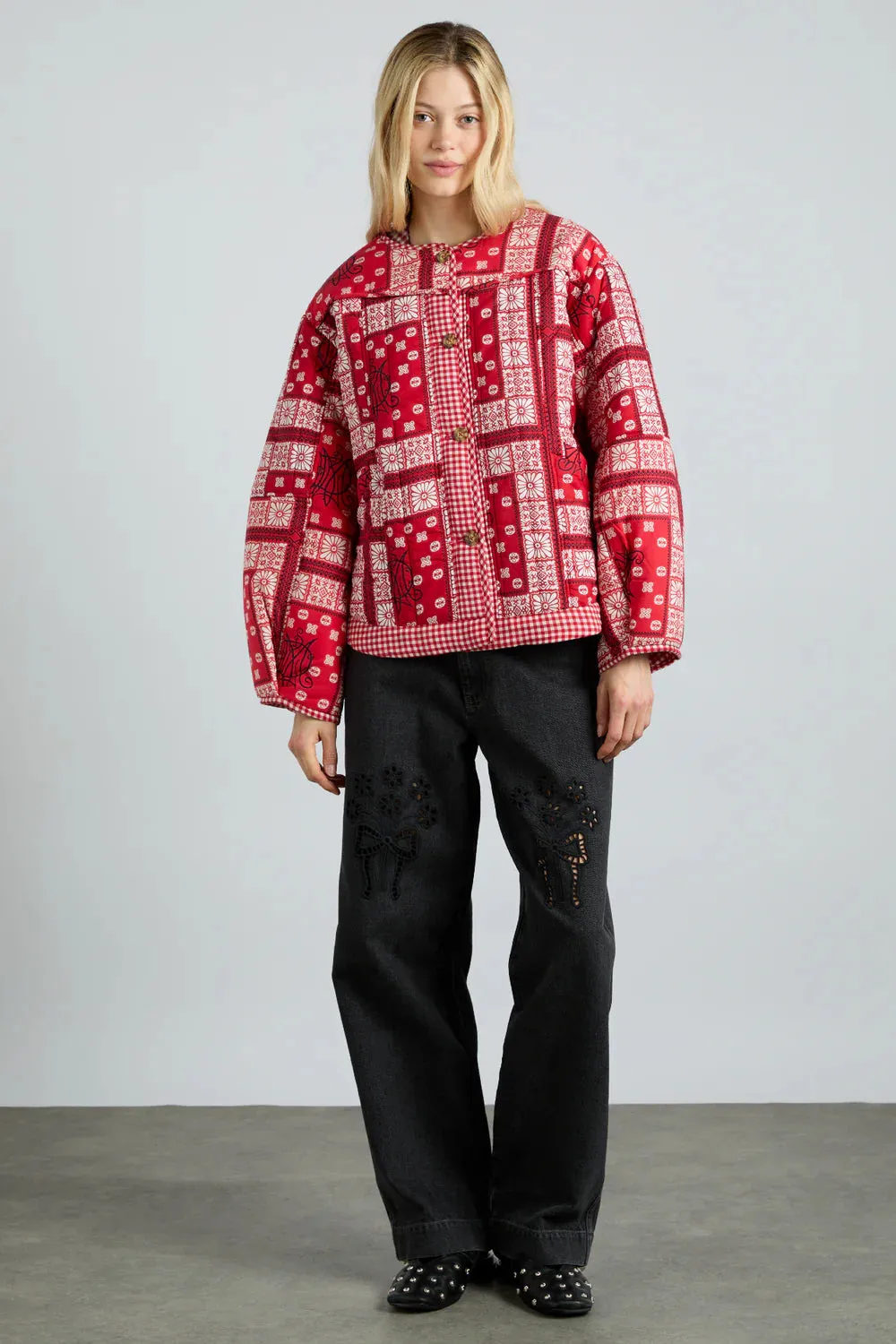 Macy Jacket - Red Bandana