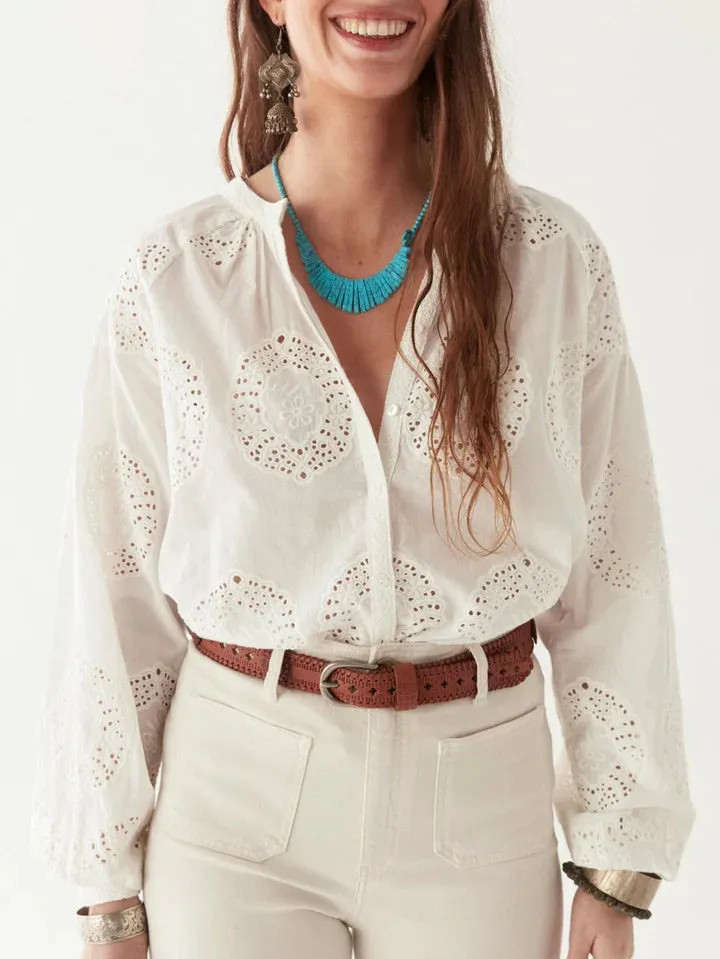 Margaret Blouse - Bath Rose