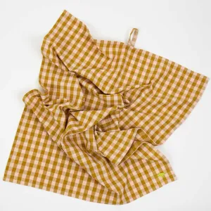 Maria Towel - Pink & Mustard