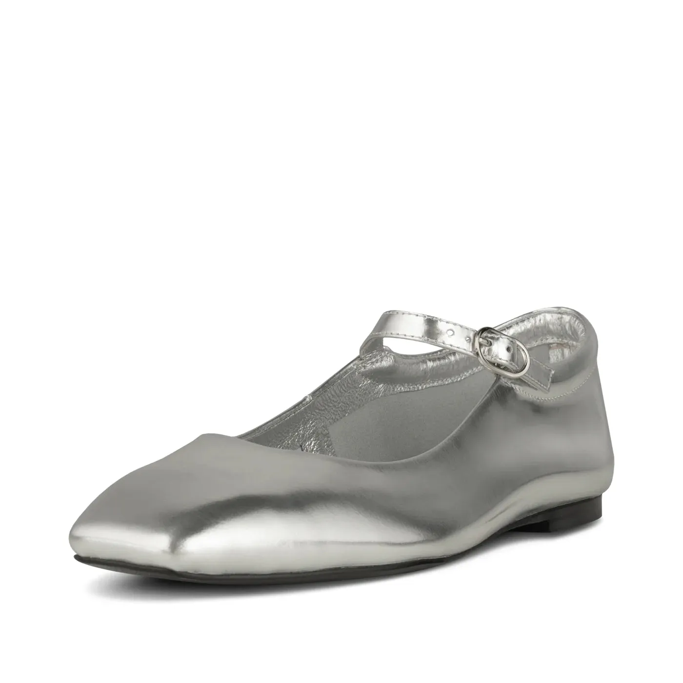 Maya Silver Metallic Ballerina
