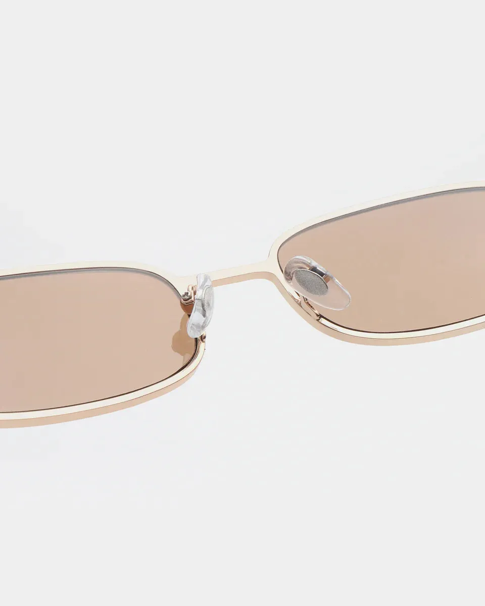 Noah Sunglasses - Burnt Gold Amber