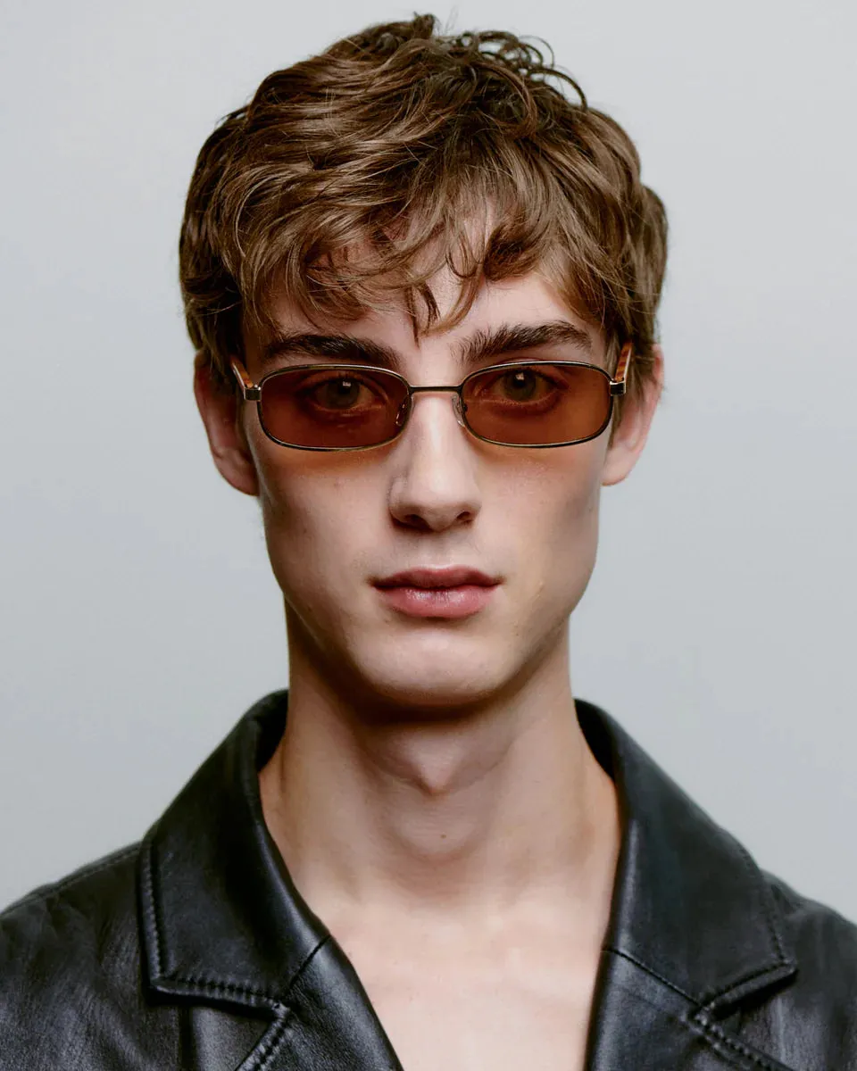 Noah Sunglasses - Burnt Gold Amber