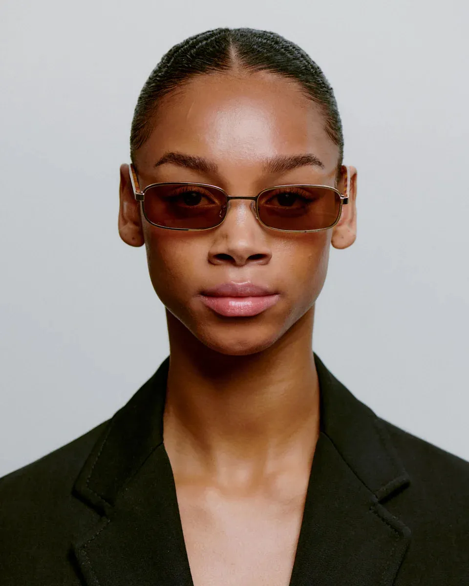 Noah Sunglasses - Burnt Gold Amber