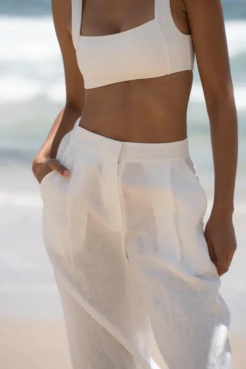 Oli Ivory Linen Pants