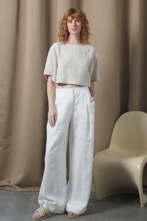 Oli Ivory Linen Pants