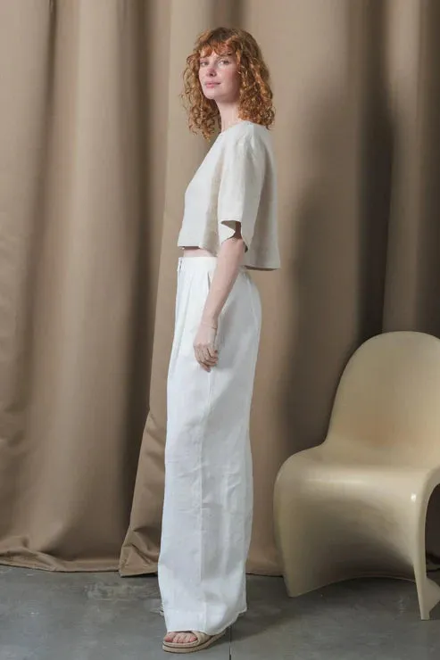 Oli Ivory Linen Pants