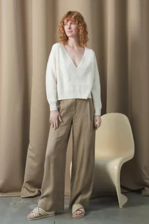 Oli Taupe Linen Pants