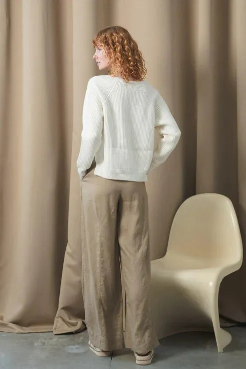 Oli Taupe Linen Pants