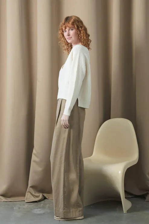 Oli Taupe Linen Pants