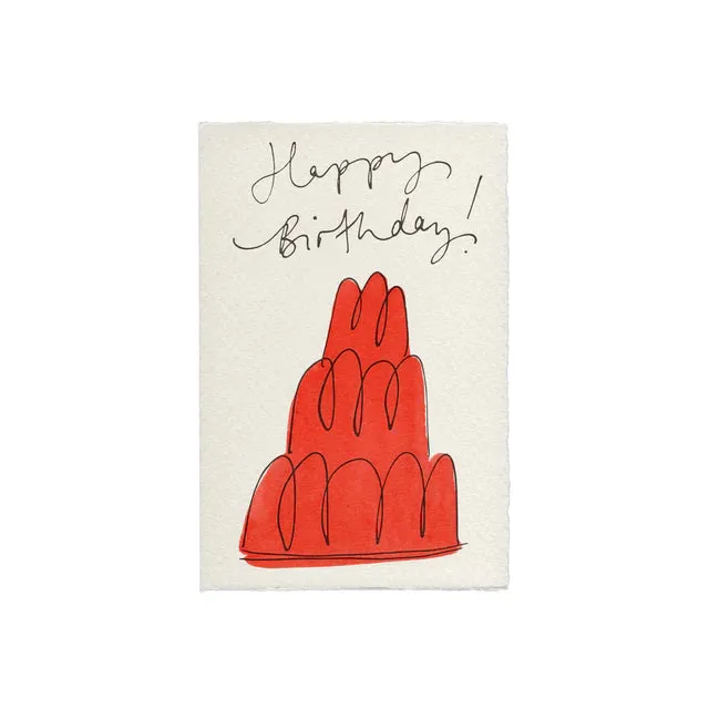 Orange Jelly Birthday Card