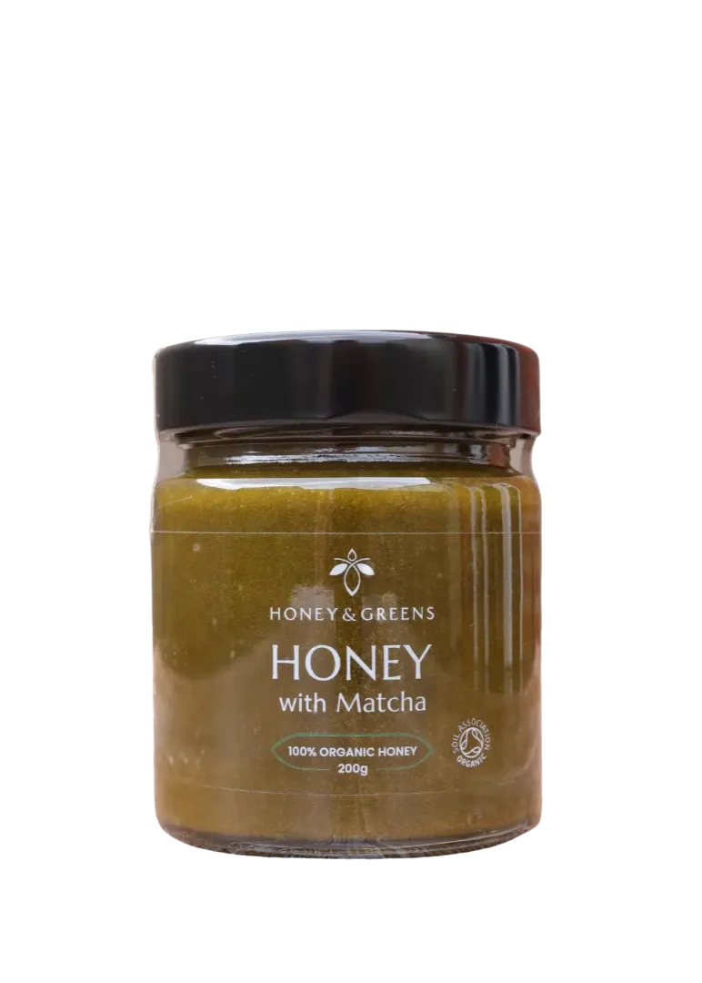 Organic Honey with Matcha 200g