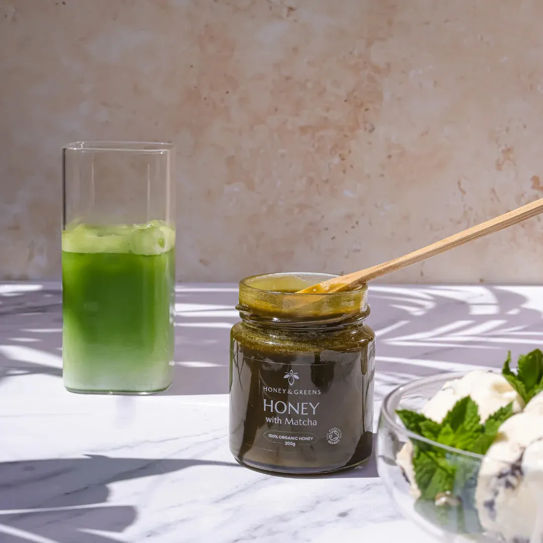 Organic Honey with Matcha 200g