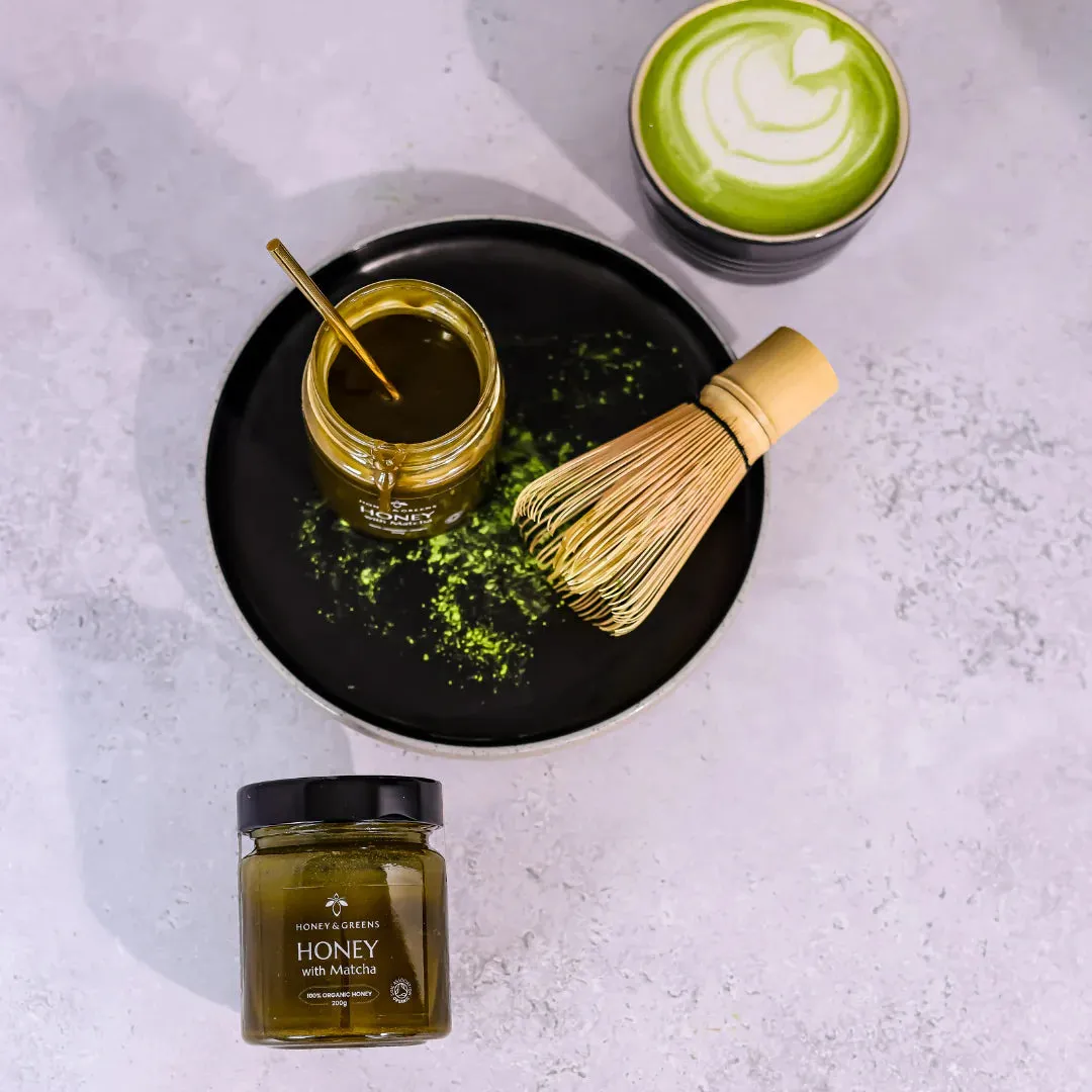 Organic Honey with Matcha 200g