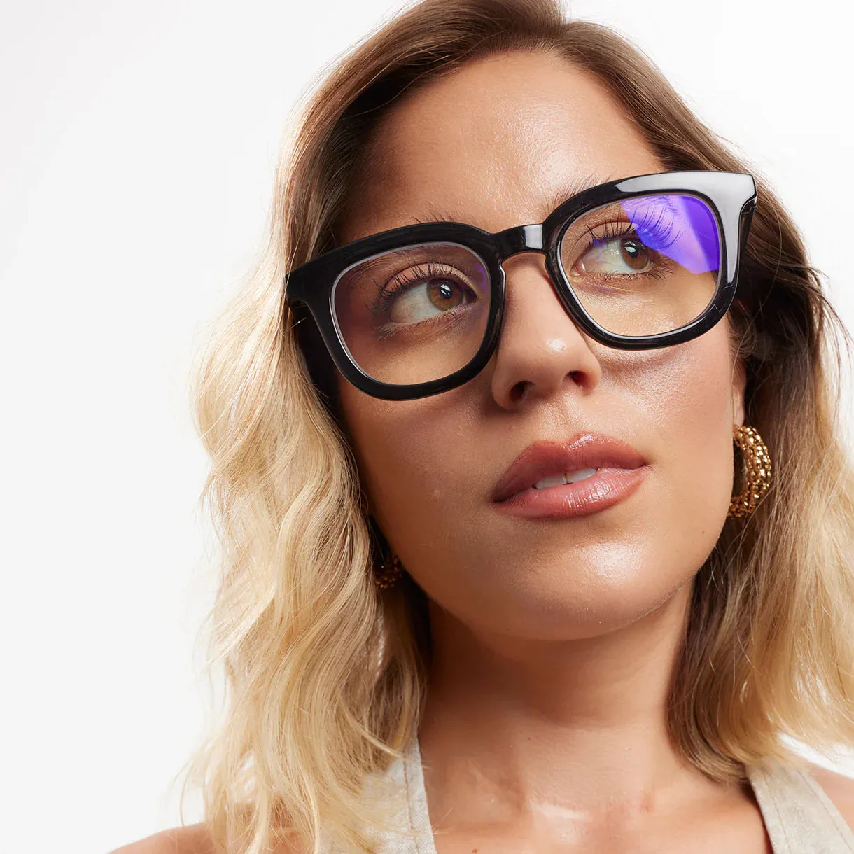 Osterbro Glossy Screen Glasses - Black Noir