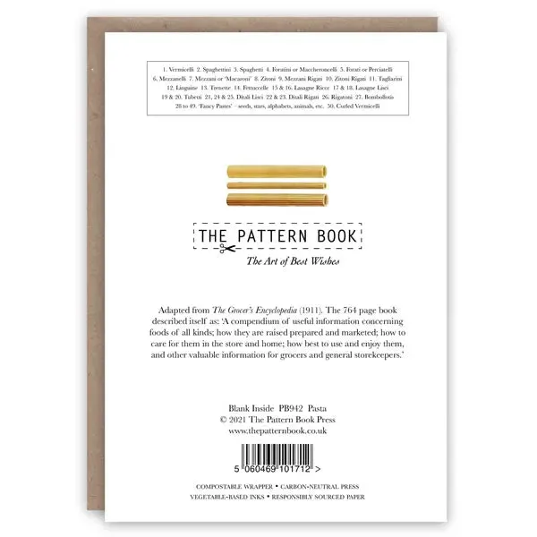 Pasta Card