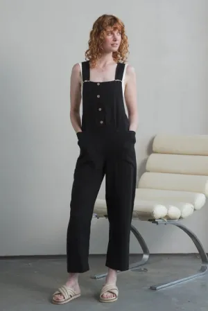 Piper Black Linen Jumpsuit