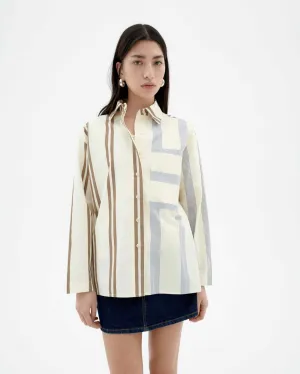 Poplin Stripes Marcelle Blouse