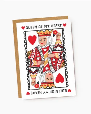 Queen Of My Heart Card