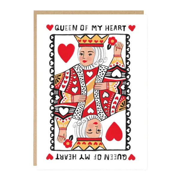 Queen Of My Heart Card