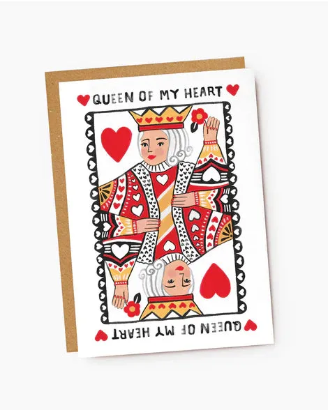 Queen Of My Heart Card