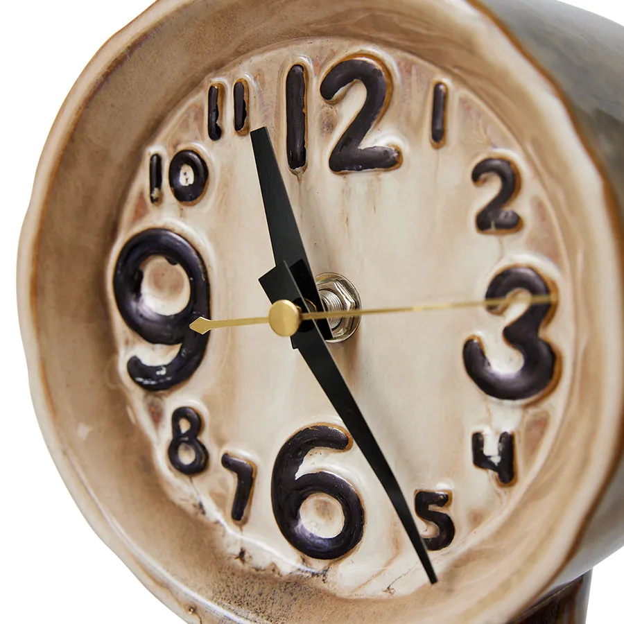Retro Ceramic Clock Cream