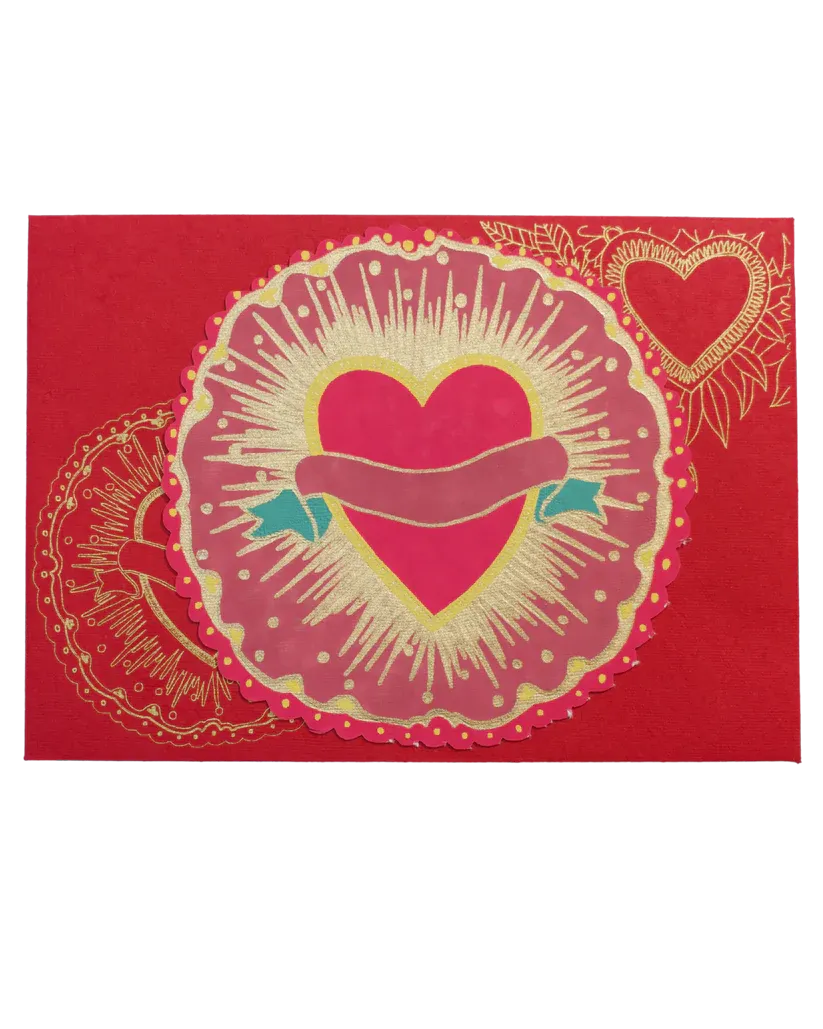 Ribbon Heart Greeting Card