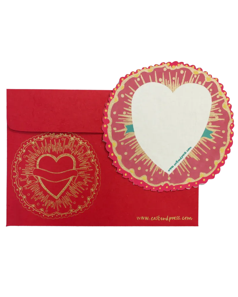 Ribbon Heart Greeting Card