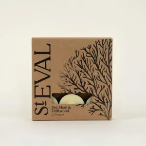 Sea Moss & Driftwood Scented Tealights