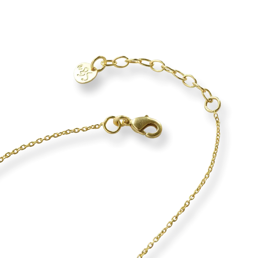 Sentiment Black Onyx Labradorite Necklace Gold Plated