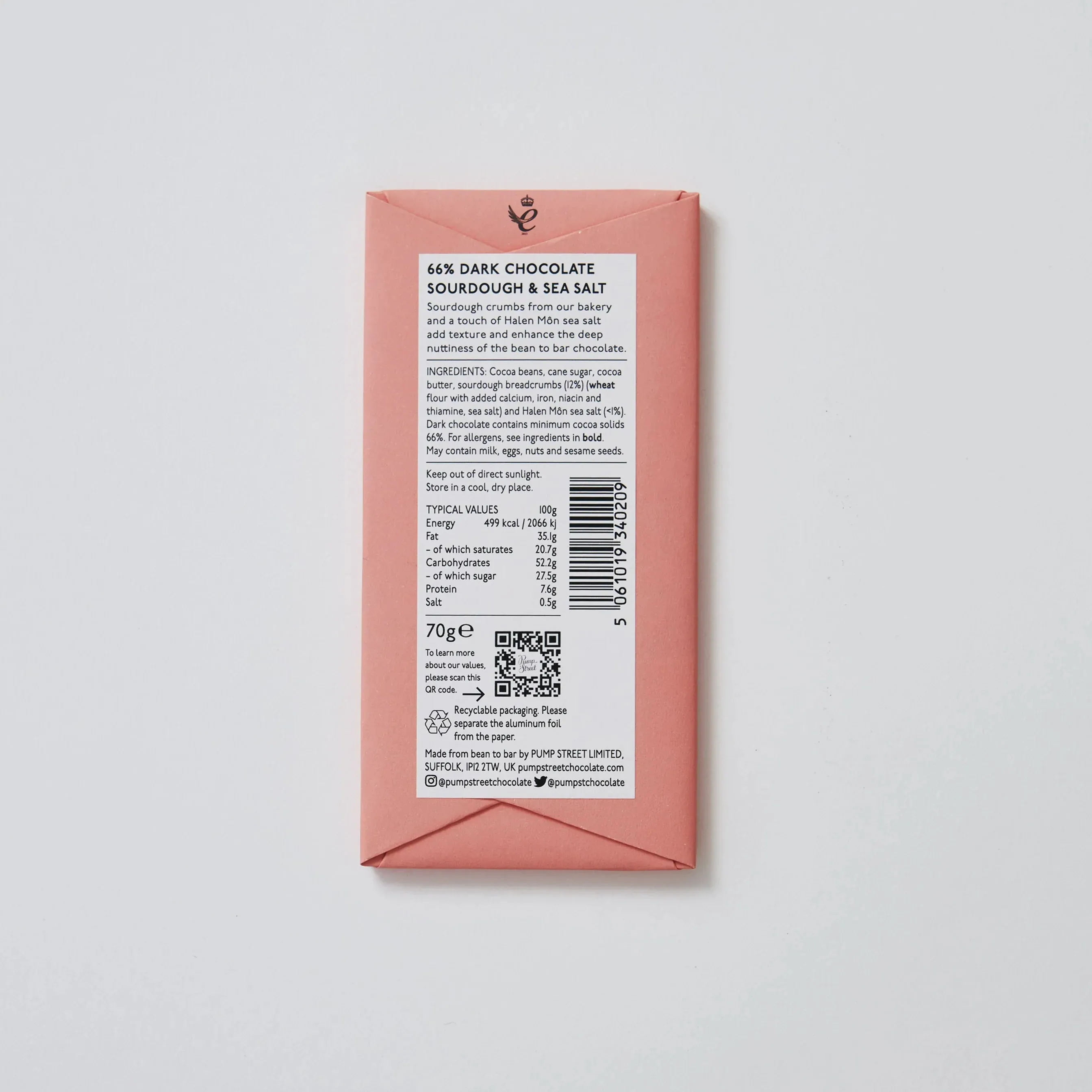 Sourdough & Sea Salt Bar 66%