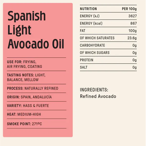 Spanish Light Avocado Oil