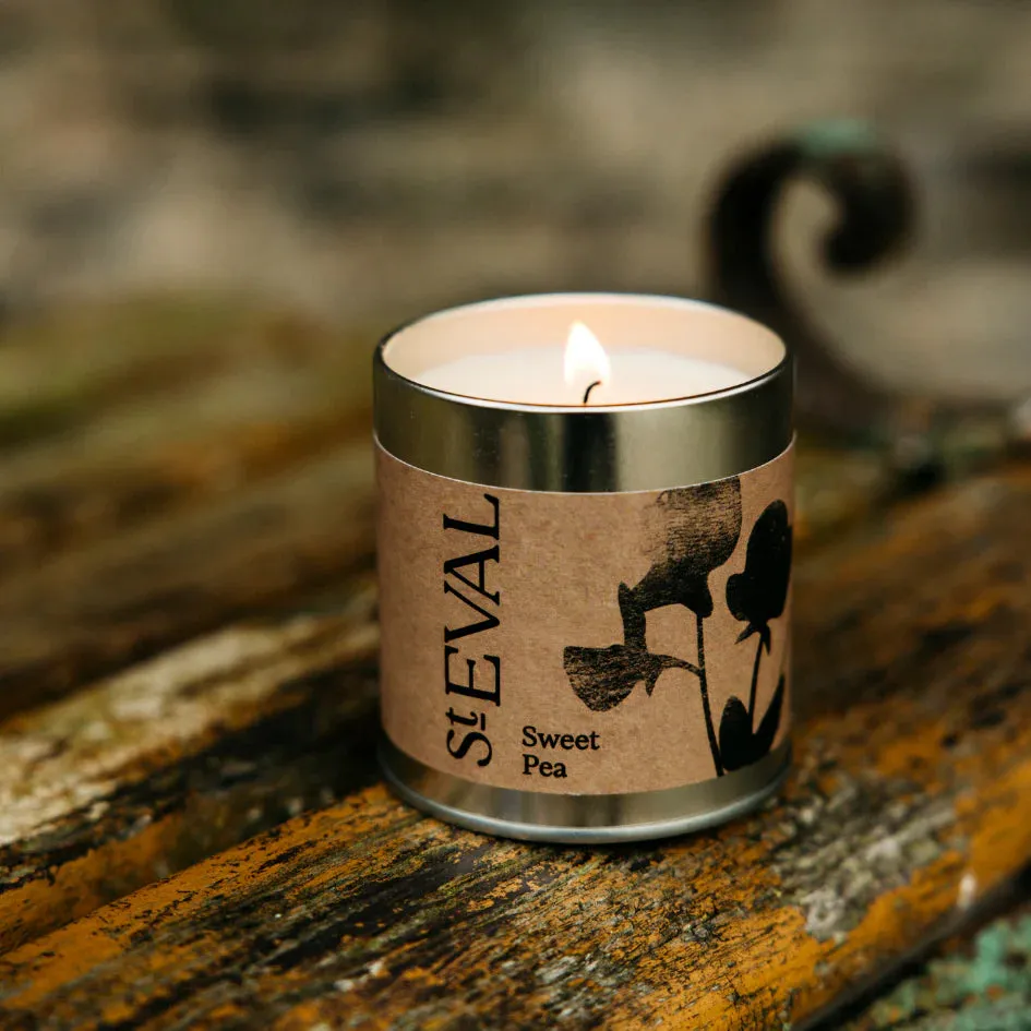 Sweet Pea Scented Tin Candle