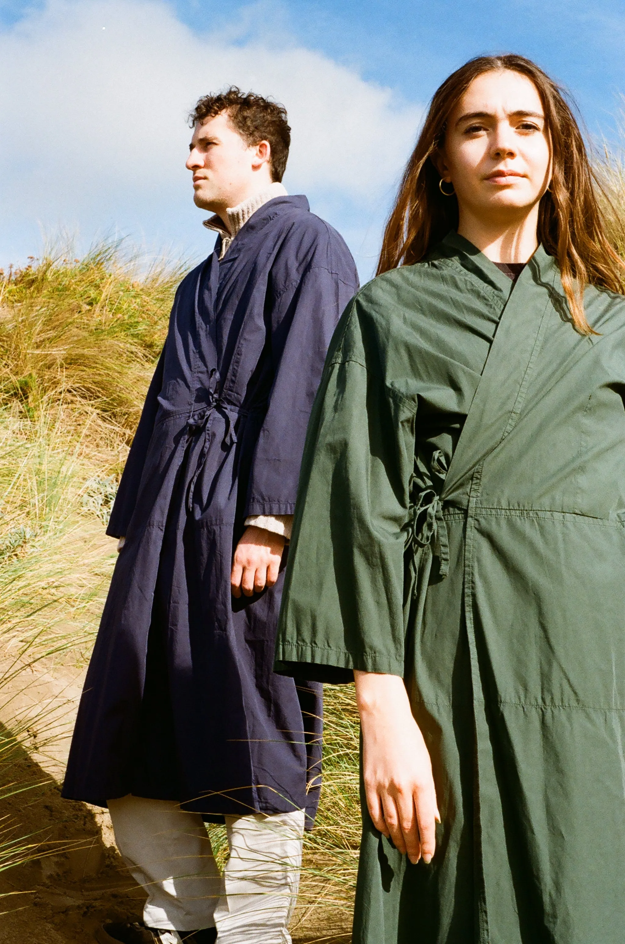 The House Kimono Deep Sea Navy