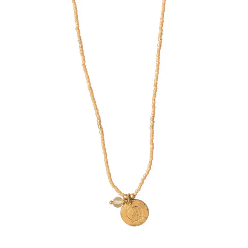 Timeless Citrine Gold Coloured Necklace