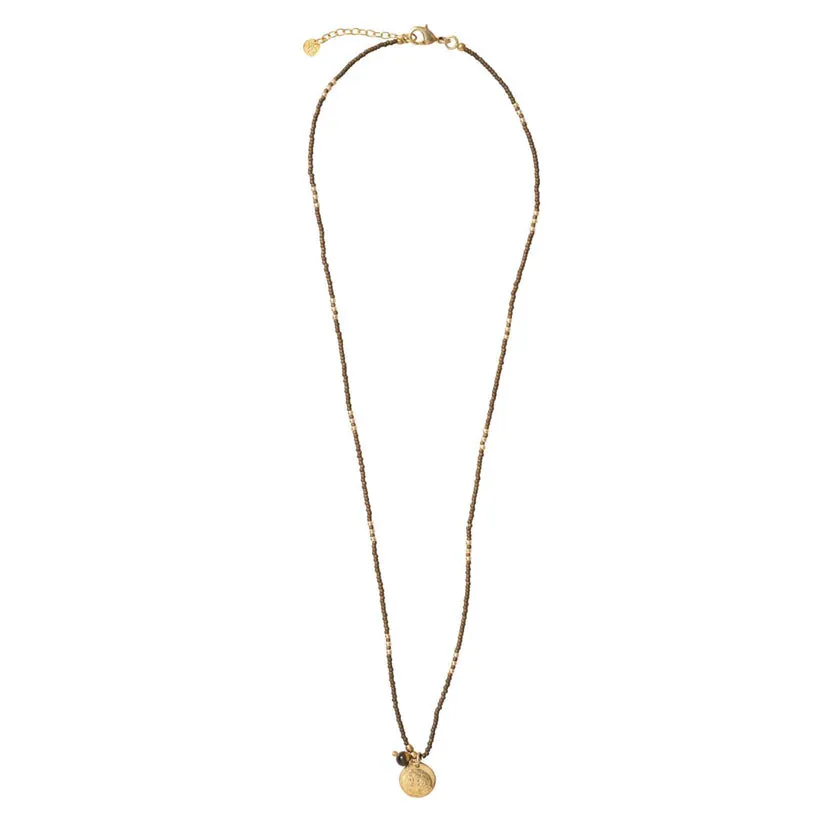 Timeless Tiger Eye Gold Coloured Necklace