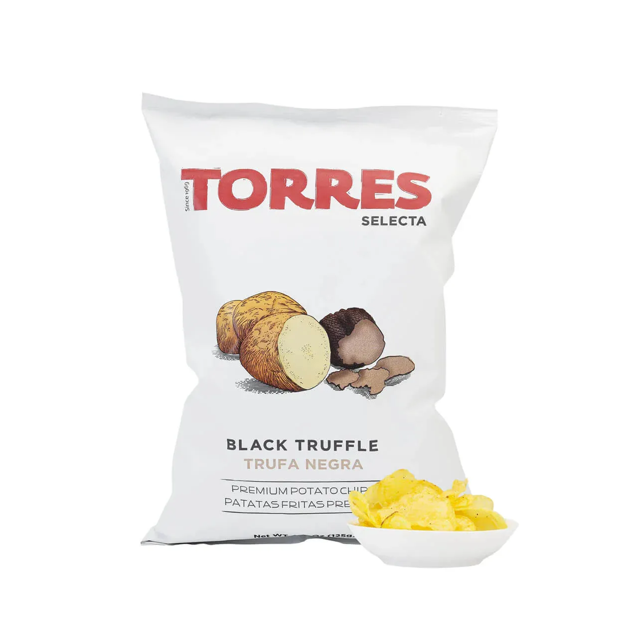 Torres Black Truffle Potato Crisps 125g