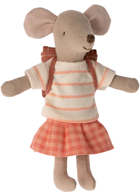 Tricycle Mouse, Big Sister - Coral