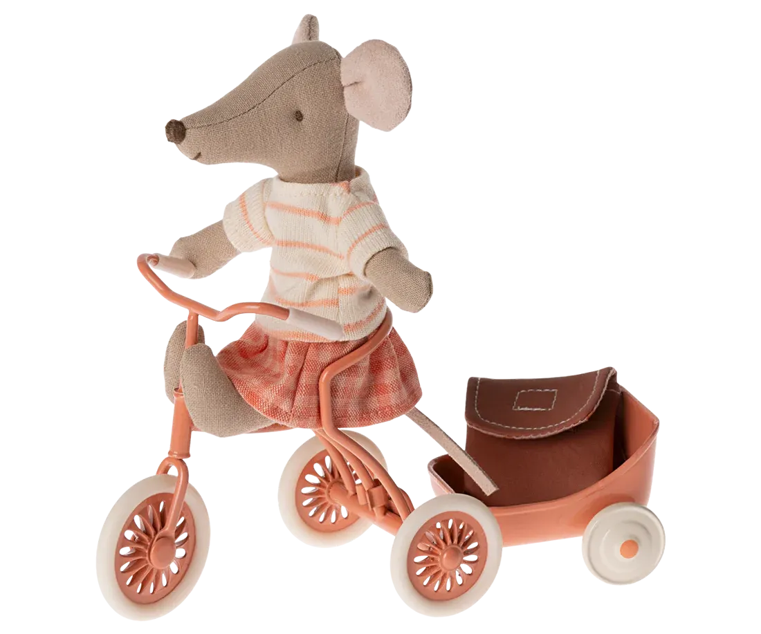Tricycle Mouse, Big Sister - Coral