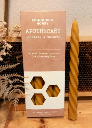 Twisted Beeswax Candle 19cm