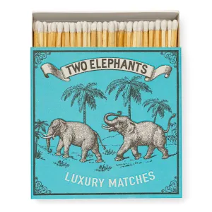 Two Elephant Square Match Box