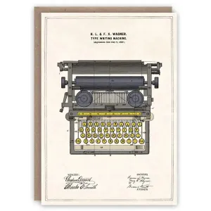 Typewriter Card