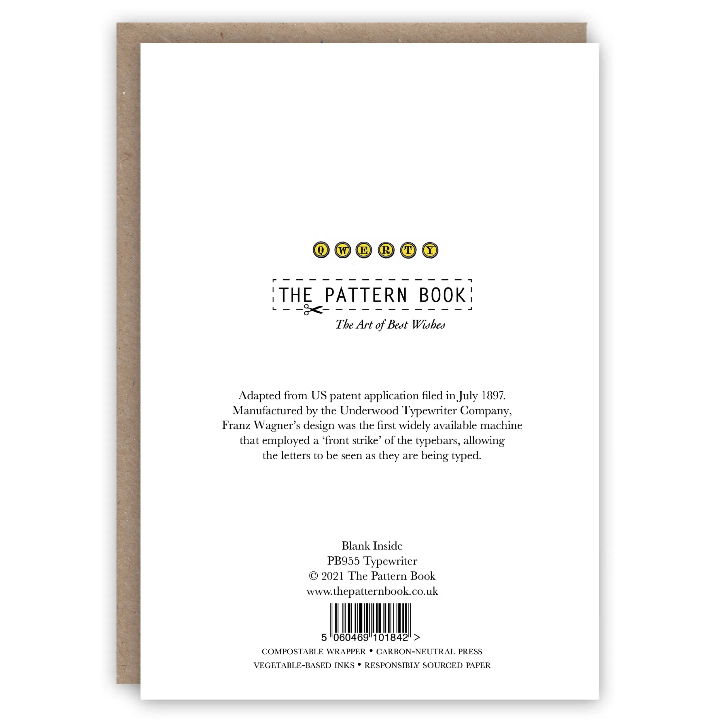 Typewriter Card