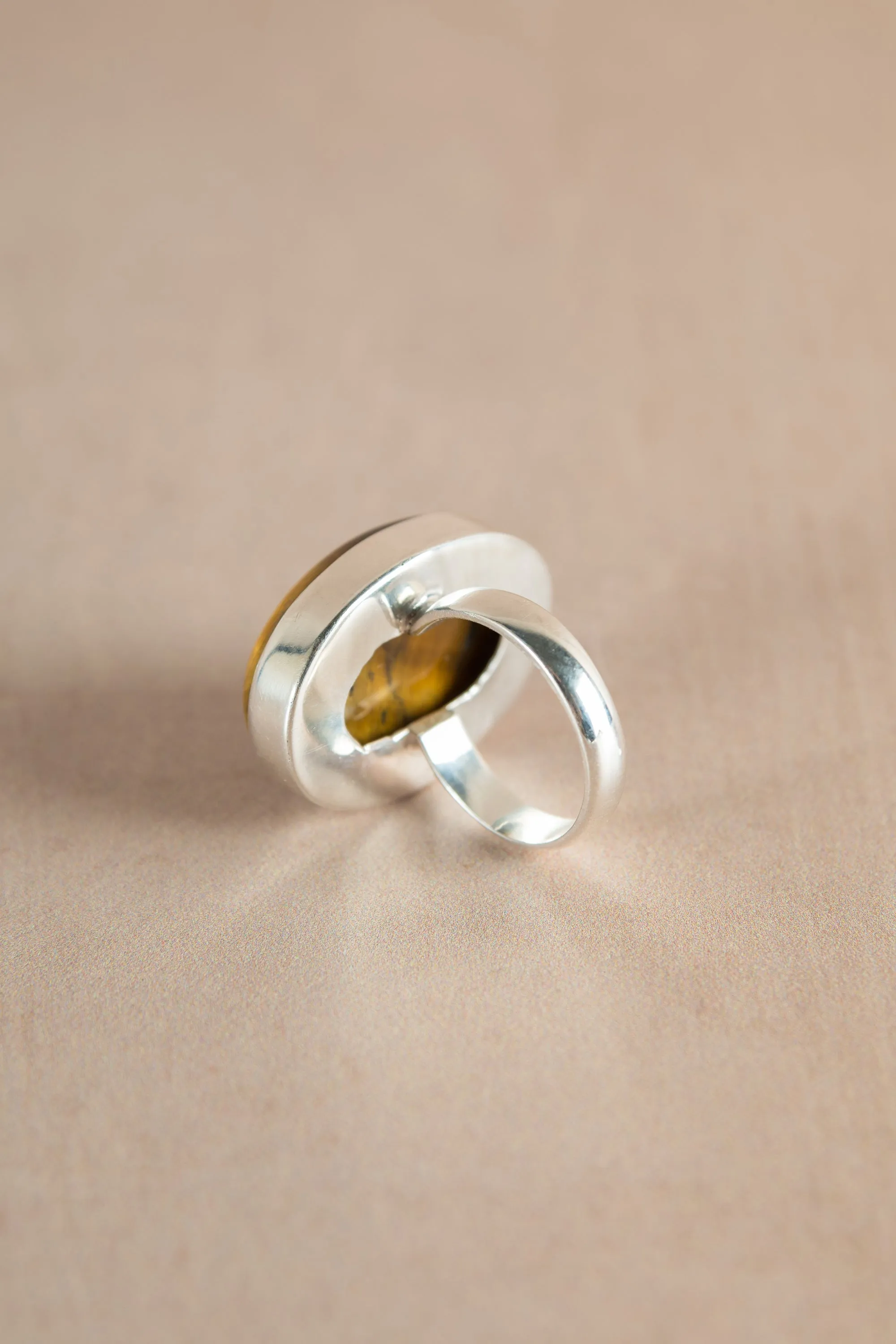 Vintage Tigers Eye Ring Size P
