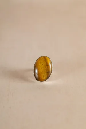 Vintage Tigers Eye Ring Size P