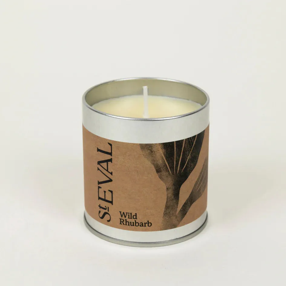 Wild Rhubarb Scented Tin Candle