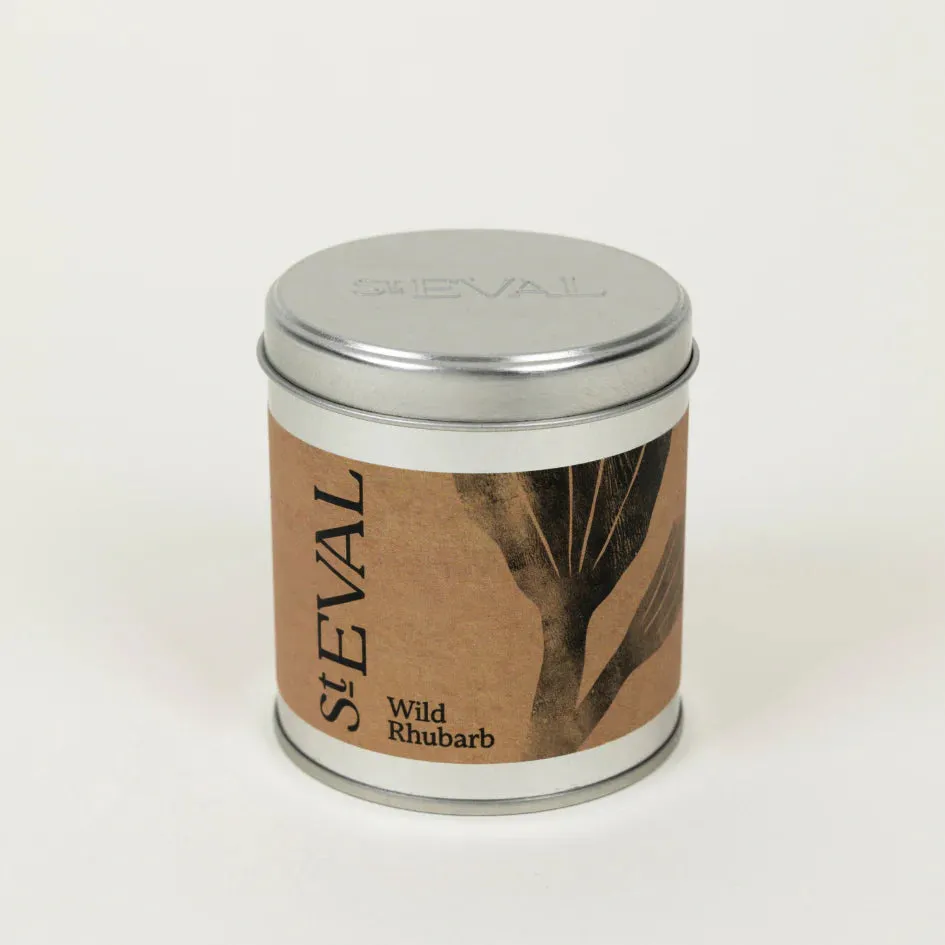 Wild Rhubarb Scented Tin Candle